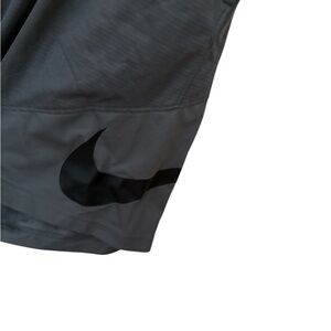 Nike Men's Athletic Shorts in Gray with Black Swoosh